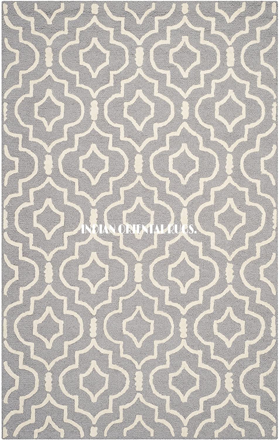 Buy INDIAN ORIENTAL RUGS Handmade Hand Tufted Collection Loop Cut